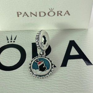 Pandora Michigan Merry Christmas Santa Claus Tree Gift Exclusive Dangle Charm